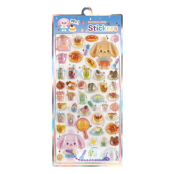 ぷっくりシール 『きらきらCUTEシール デリシャスフード ステッカー