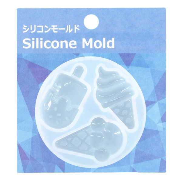 レジンモールド 『シリコンモールド アイスクリーム MO-53』 ビーズ