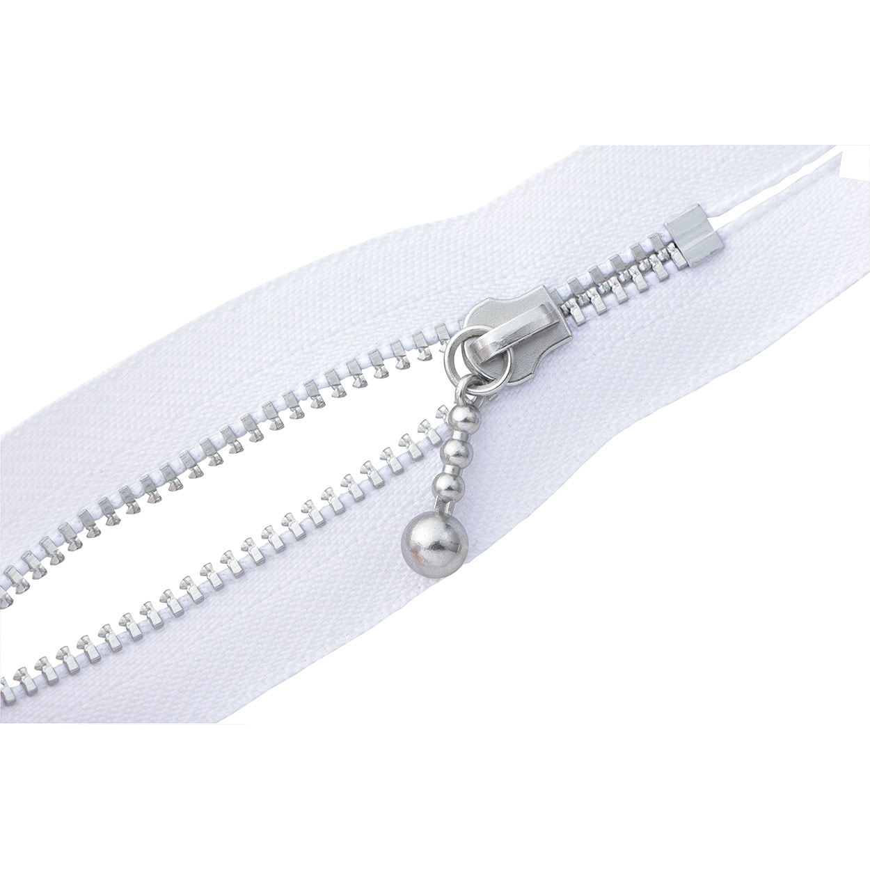 ファスナー 『玉付シルバーファスナー 10cm 501番色 3YANC-10BL』 YKK