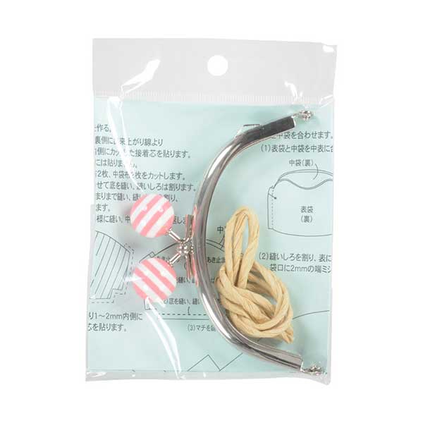 正絹絞りがま口 口金・がま口(角型シルバー8cm) 367611
