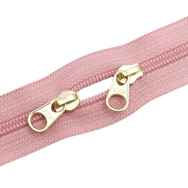 ファスナー 『コイル両開きファスナー 30cm 372番色 ピンク