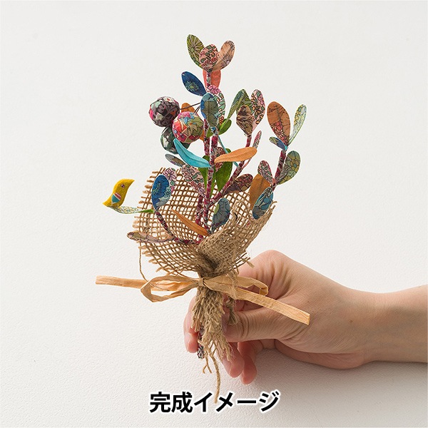 手芸キット 『ファブリックプランツ リバティで創るオリーブの