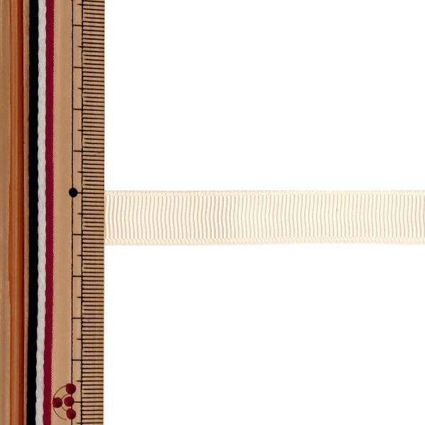 リボン 『グログランリボン5m 幅13mm×約5m巻 クリーム』 ソーイング