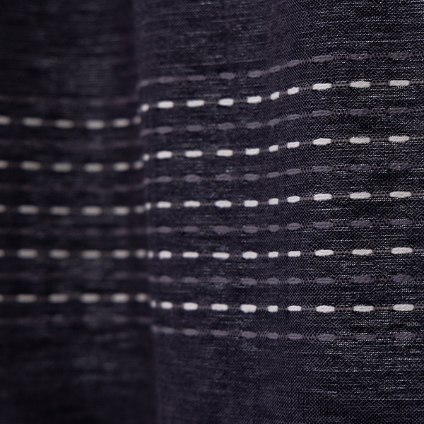 既製カーテン 『カフェカーテン サシコ 100cm×70cm 1枚組 ブラック