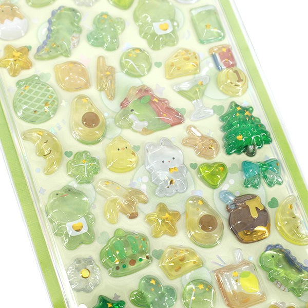 ぷっくりシール 『きらきらCUTEシール ステッカー キュート フォレスト