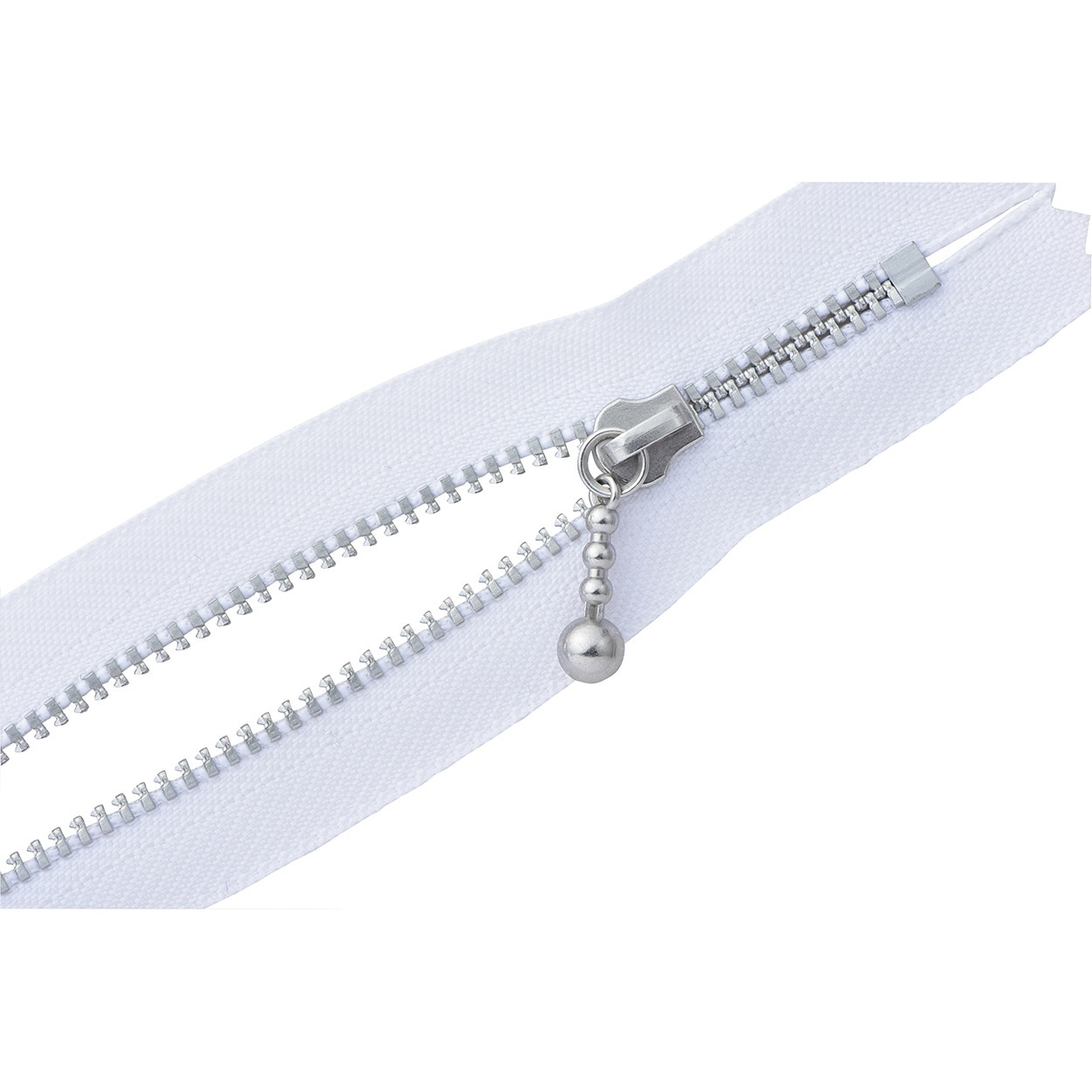 ファスナー 『玉付シルバーファスナー 15cm 501番色 3YANC-15BL