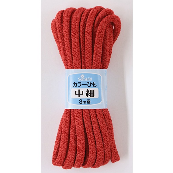 手芸ひも 『カラーひも 中細 赤 26-151』 Clover クロバー ソーイング
