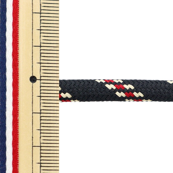 数量5から】 手芸ひも 『アウトドアコード 幅約6mm クロ YKT-3F