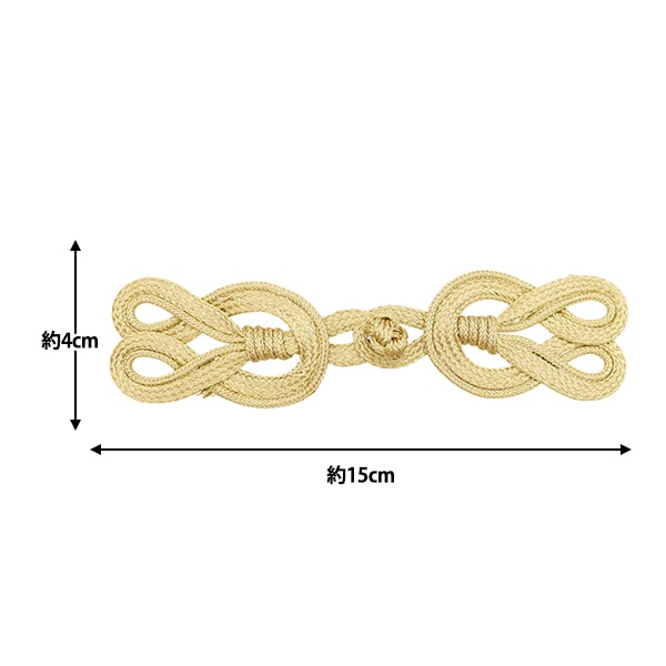 手芸パーツ 『コードボタン ゴールド CM2313』 服飾,ボタン・バックル