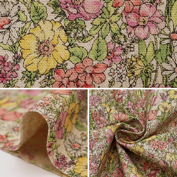 現品限り】【数量5から】 生地 『マンセルコレクション 綿麻キャンバス