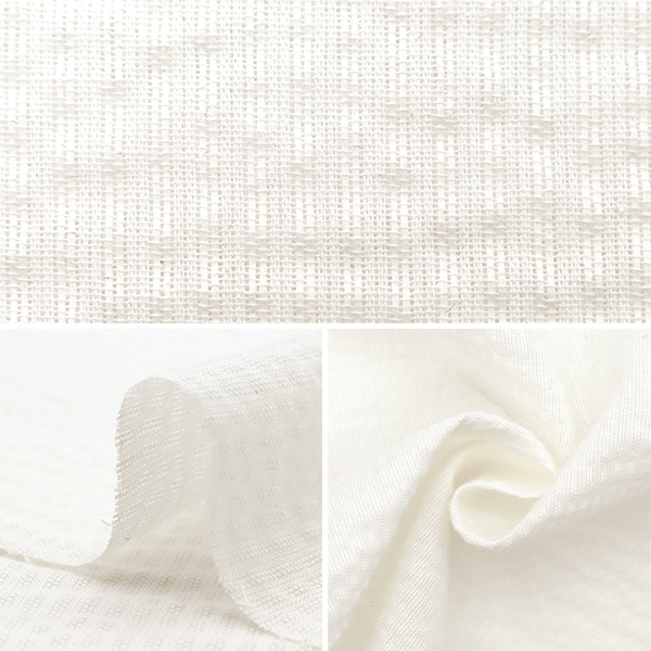 数量5から】 生地 『しじら織り 白 NOS-017-21』 生地,種類から探す