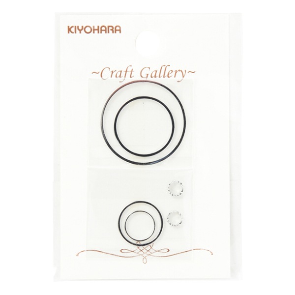 レジン材料 『リングパーツ ラウンド シルバー RCH-120』 ビーズ