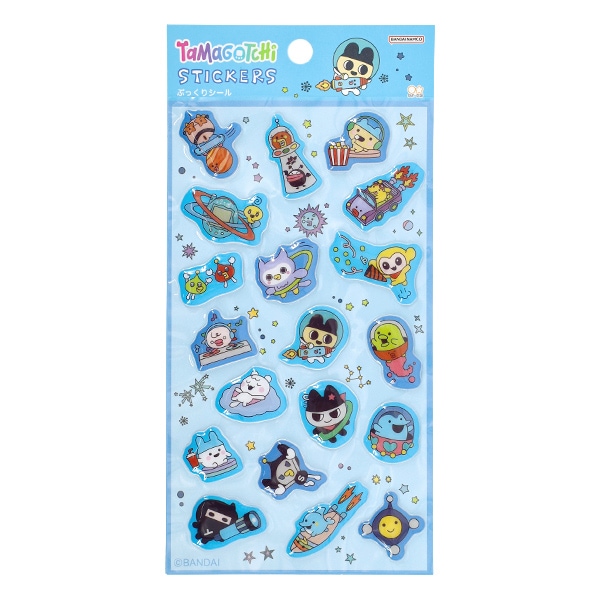 ぷっくりシール 『たまごっち ブルー』 画材・文具,文具・小物,シール