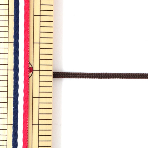 数量5から】 手芸ひも 『H-1100-1mm‐13 コード 茶』 Elite エリート