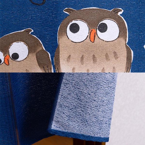 大人気！まとめ一覧 既製カーテン 『暖簾 いつも一緒 85cm×150cm 1枚組 ネイビー のれん