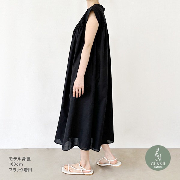 ワンピース 『シャーリング2WAYワンピース ブラック SI00721-40-BK