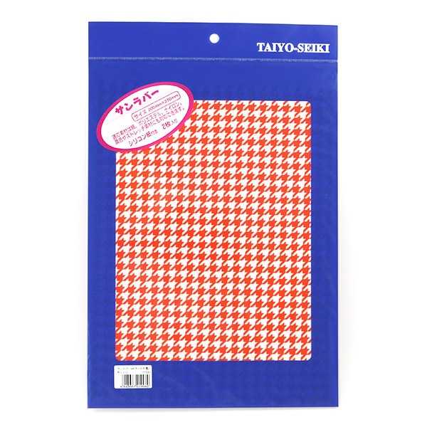熱転写シート 『サンラバー A4 チェック (格子) ブラック 黒