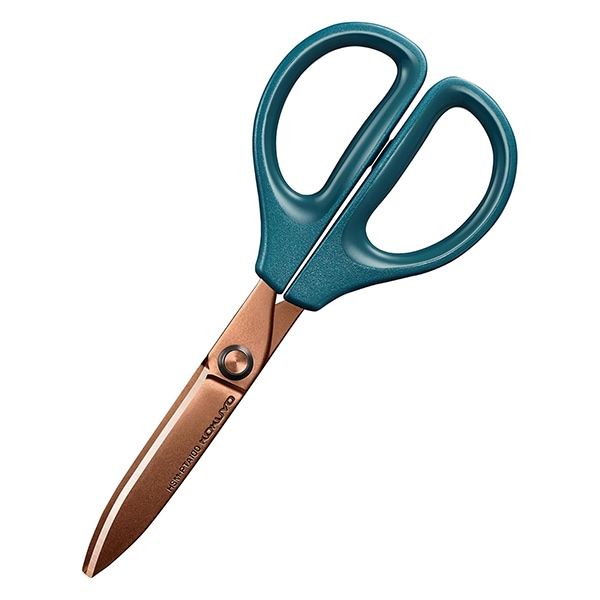 はさみ 『コクヨ サクサ フッ素 グルーレス刃 紺 ハサ-PT280DB』 画材