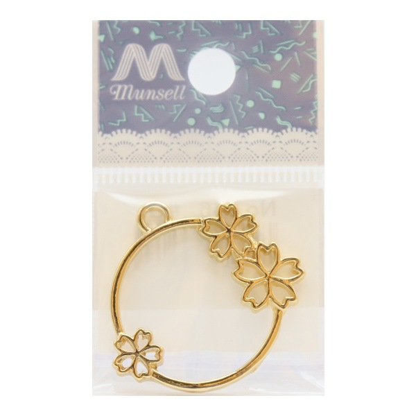 手芸金具 『フラワーフレーム 大 ゴールド 1個入り No.946』 ビーズ