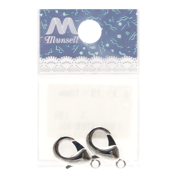 手芸金具 『カニカン 1.9cm×1cm シルバー』 ビーズ,ビーズ金具,留め