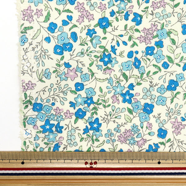 Yourelia　生地合わせ 数量5から】 生地 『すごく水をはじく超撥水ツイル リトルフラワー