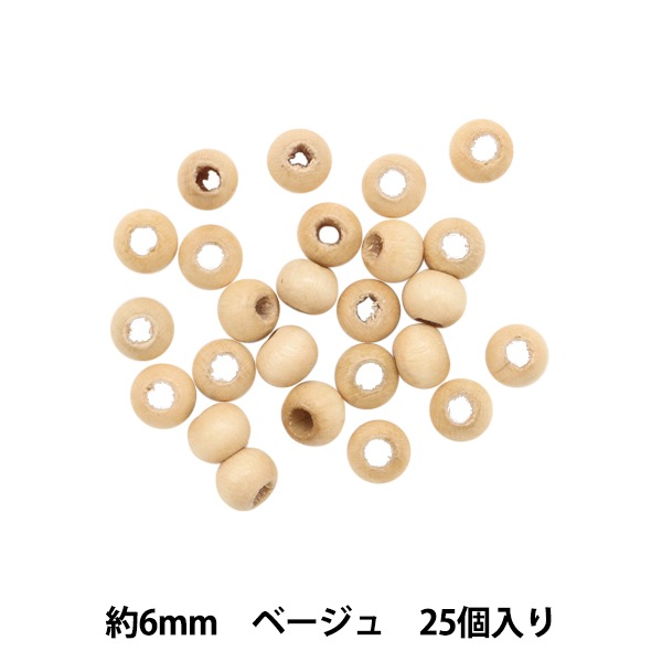 ビーズ『ウッドビーズ NR6-1』TOHOBEADSトーホービーズ ビーズ,ウッド