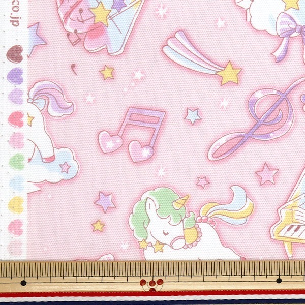 数量5から】 生地 『オックス バニラポップ ユニコーンメロディー