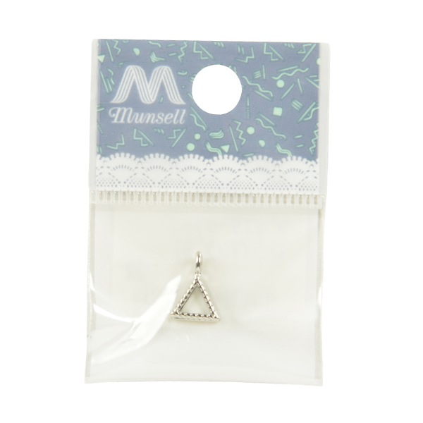 Grossé トライアングルクリスタルジュエリー3点セット 手芸金具 『ジュエリークリップ トライアングル シルバー