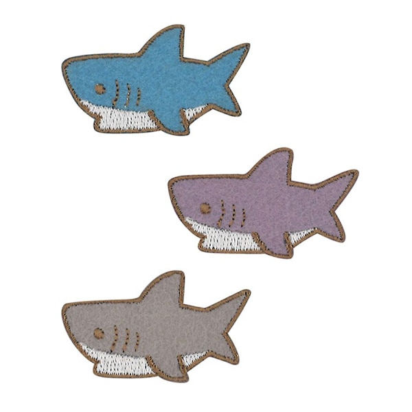 ワッペン 『キッズワッペン サメ KDW-02』 雑貨,ワッペン,アイロン接着