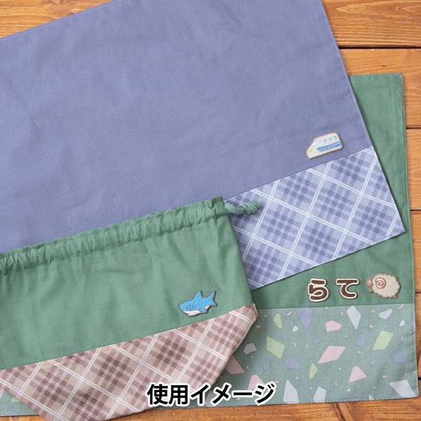 ワッペン 『Milk Latte(ミルクラテ) ワッペン サメくん MLW-14』 雑貨
