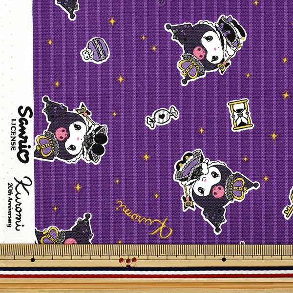 数量5から】 生地 『オックス クロミ KUキングダム パープル