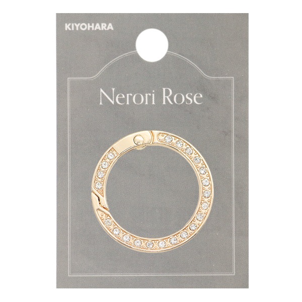 手芸金具 『キラキラストーン カラビナ ゴールド NR-11』 KIYOHARA