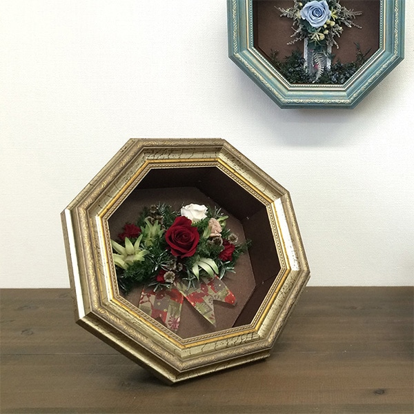 額 『フレーム+紙BOX ロイヤル 8角形 クラシックゴールド』 画材・文具