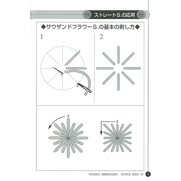 書籍 『戸塚刺しゅう ステッチBOOK10 ストレートS.コーチングS 書籍 『戸塚刺しゅう ステッチBOOK10 ストレートS.コーチングS