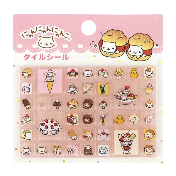 enoi ENF2026 NEW SET タイルシール付き　即発送 文具 『タイルシール ツインラビットエンジェル SE72702』 画材・文具