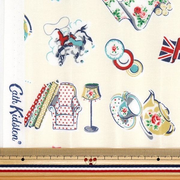 生地 『Cath Kidston シーチングラミネート カットクロス 約103×50cm