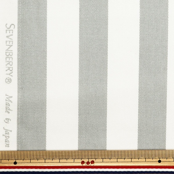 数量5から】 生地 『20ツイル ストライプ 太 グレー 88610-4-62』 生地