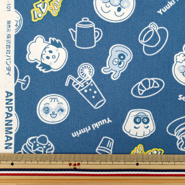 数量5から】 生地 『オックス アンパンマン フェイス コン A2100-43A