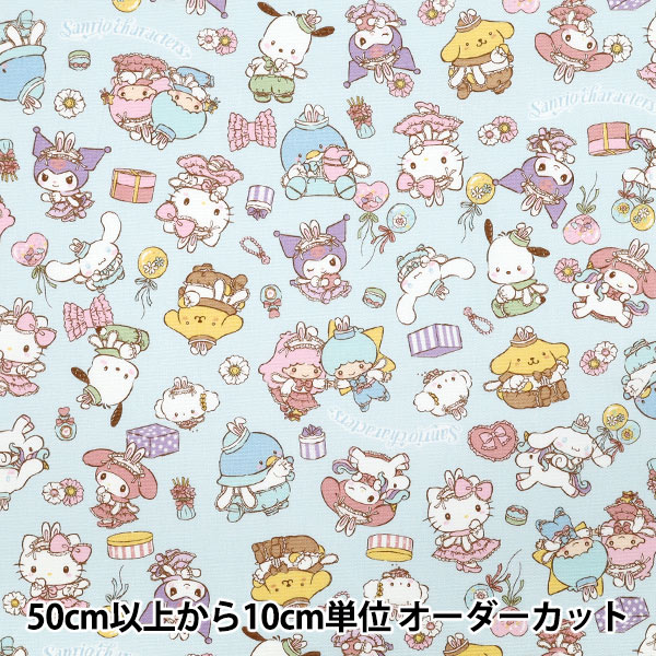 数量5から】 生地 『オックス サンリオキャラクターズ ピンク G-8978