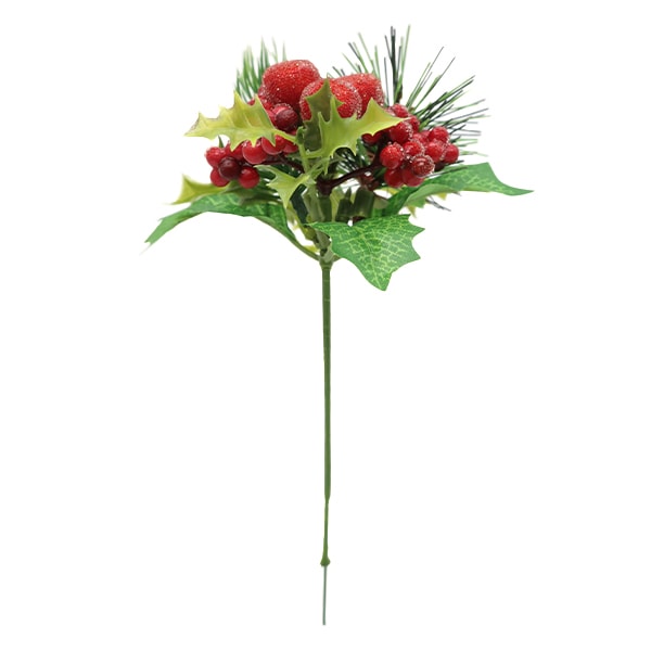 造花 シルクフラワー 『クリスマスピック レッド V23138-003