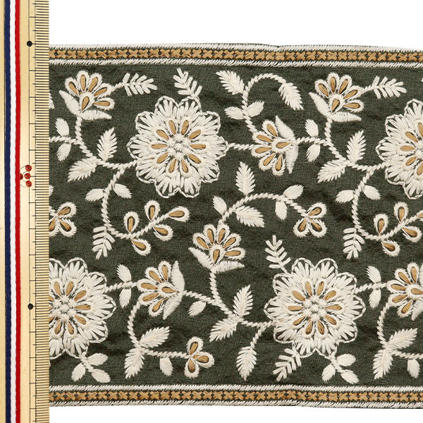 破格　インド刺繍　ザリ刺繍　額入り　ジェルコントラスト　宝石　絵画　刺繍 インド刺繍 ザリ刺繍 額入り ジェルコントラスト 宝石 絵画 刺繍