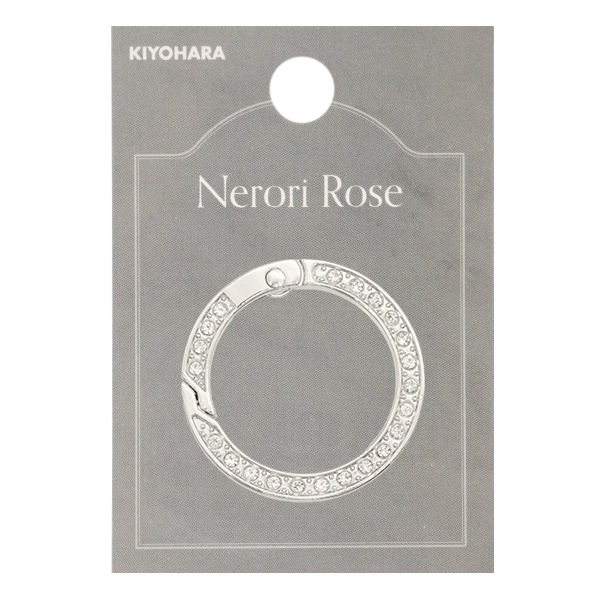 手芸金具 『キラキラストーン カラビナ シルバー NR-11』 KIYOHARA