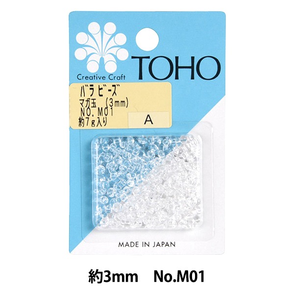ビーズ 『バラビーズ マガ玉 約3mm No.M01』 TOHO BEADS トーホー