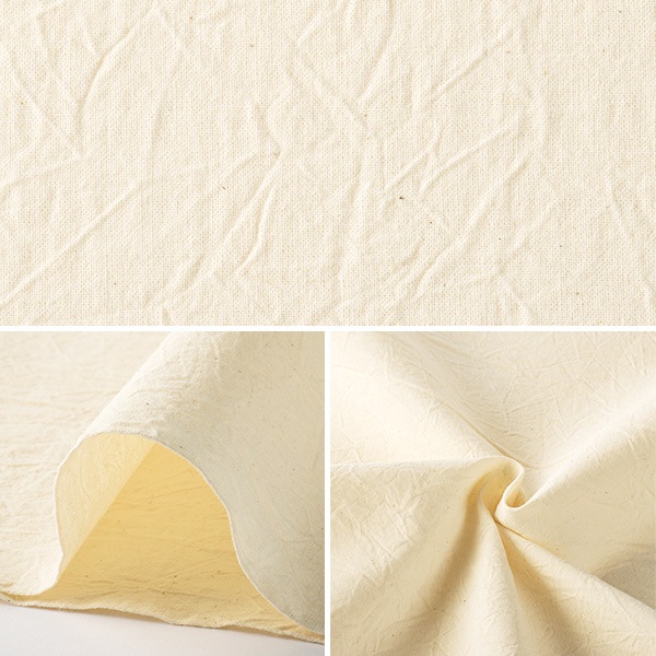 数量5から】 生地 『シーチングハンドワッシャー 生成』 生地・布,素材