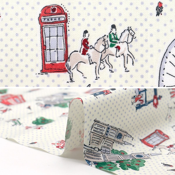 生地 『Cath Kidston オックスラミネート カットクロス 約107×50cm