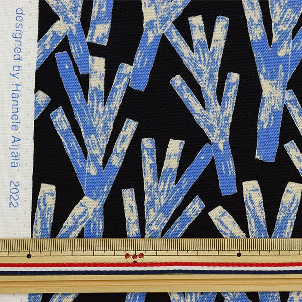 kikiki　GLR別注/36/コットン/NVY/241MCAS116 生地 『kippis(キッピス) オックス カットクロス 約108cm×50cm 小枝