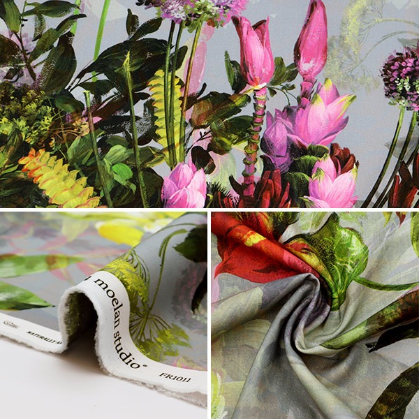 現品限り】 【数量5から】 生地 『nora. シーチング インクジェット