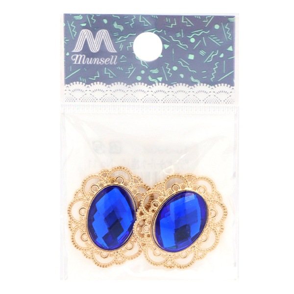 ハンドメイド資材 BLAZE（手芸） 縫い付け ビジュー パーツ スクエア BLAZE