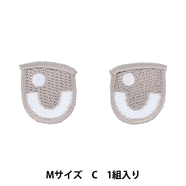 ミンギュ ワッペン セット ワッペン 『ぬいフェイスワッペン Mサイズ B NUIW-02』 KIYOHARA