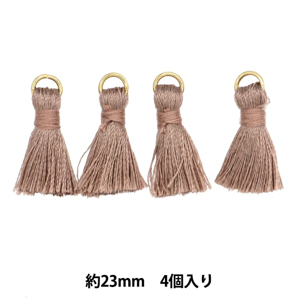 手芸パーツ 『ミニタッセル 4個入り MIXブラック TMT-12』 服飾,パーツ